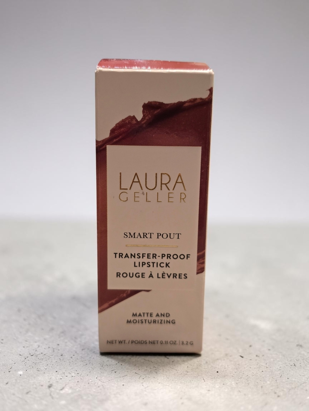 Laura Geller Smart Pout Transfer-Proof Lipstick Matte Moisturizing | Witty | NIB